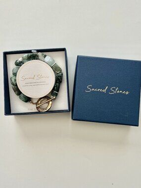 Sacred Stones Fine Silver Plated Protection Jewelry Bracelet